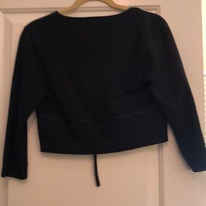 Black crop sweater
